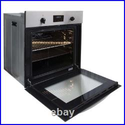 SIA SO112SS 60cm Stainless Steel Built in Digital Single Electric True Fan Oven