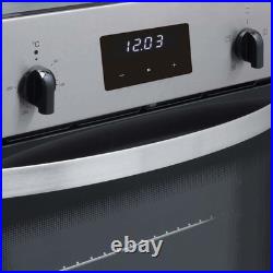 SIA SO112SS 60cm Stainless Steel Built in Digital Single Electric True Fan Oven