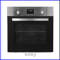 SIA Single Electric Fan Oven In Stainless Steel, 60cm & Digital Display FSOC59X