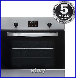 SO112SS 60Cm Stainless Steel Built in Digital Single Electric True Fan Oven