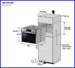 Samsung Infinite Line NQ50T8939BK Built-in Single Electric Oven, Onyx Black