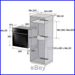 Samsung NV70H5587CB Prezio Built In 60cm A Electric Single Oven Black / Glass