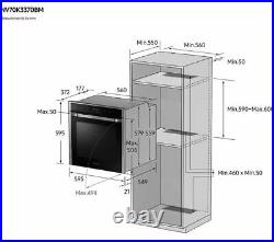 Samsung NV70K3370BM Built In Single Electric Oven in Black Steel FB0158