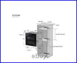 Samsung NV75R7676RB Single &Double Oven Built In Electric Dual Cook Black #8245