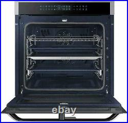 Samsung NV75R7676RS/EU Dual Cook Flex Pyrolytic Built-in Single Oven Silver