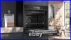 Siemens HN978GQB1B Built-In Electric Single Oven with Microwave Function Black