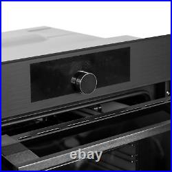 Single Electric Fan Oven Gunmetal Steel 60cm 76L Digital Display SIA BIPO76GM