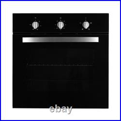 Single Electric Fan Oven In Black, Multi-function With Timer SIA FSO59BL