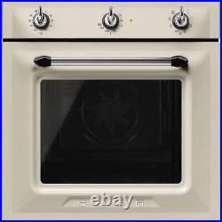 Smeg SF6905P1 Victoria Cream Single Built In Electric Oven