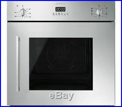 Smeg SFS409X Built in Single Electric Side Opening Oven Stainless Steel FA9253