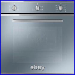 Smeg Single Oven SF64M3TVS 60cm Used Silver Glass Built In Electric (JUB-6678)