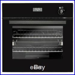 Stoves BI600G 60cm Built In Gas Single Oven & Electric Grill, Clock Black
