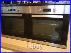Two Beko electric single built-in ovens, one fully working, one repairable