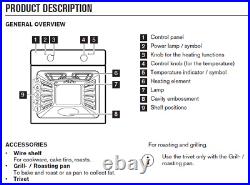 ZANUSSI Z0B10501XA Built-In Single Electric Oven (5 programs)