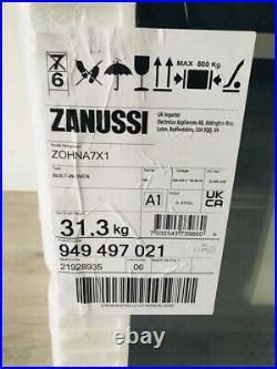 Zanussi ZOHNA7X1 Built In Electric Single Oven Black/Silver