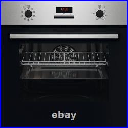 Zanussi ZOHNE2X2 Series 20 Built In 59cm A Electric Single Oven Stainless Steel