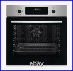 Zanussi ZOPNX6X2 Built-In Pyrolytic Self Clean Single Oven Stainless Steel