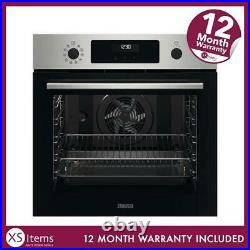 Zanussi ZOPNX6X2 Electric Single Oven Integrated Black/Stainless Steel 72L A+