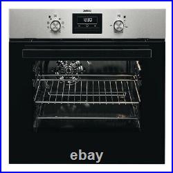 Zanussi ZZB35901XA Built-In Single Electric Oven with 60L Capacity in Steel