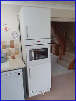 Zanussi single oven built in White Including Tall Kitchen Unit Cabinet Used